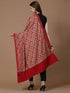 Women's Silky Golden Aari Embroidery Wool Shawl